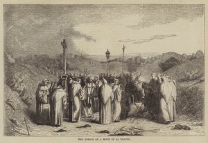 The Burial of a Monk of La Trappe (engraving) بواسطة مدرسة اللغة الإنجليزية