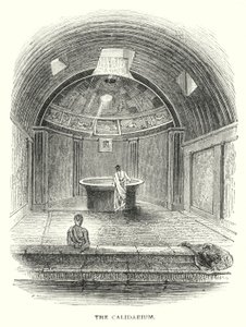 The Calidarium (engraving) بواسطة مدرسة اللغة الإنجليزية