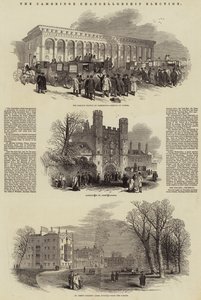 The Cambridge Chancellorship Election (engraving) بواسطة مدرسة اللغة الإنجليزية
