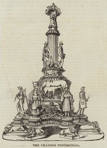 The Chandos Testimonial (engraving) بواسطة مدرسة اللغة الإنجليزية