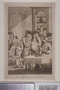 الساسة-بيت القهوة ، 1772 بواسطة مدرسة اللغة الإنجليزية