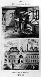 The Counting House ، 1827 بواسطة مدرسة اللغة الإنجليزية