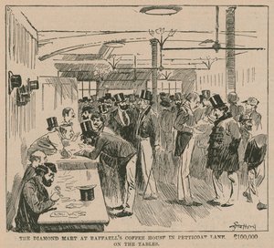 دايموند مارت في Raffaells Coffee House في Petticoat Lane بواسطة مدرسة اللغة الإنجليزية