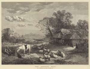 توقف Drover (النقش) بواسطة مدرسة اللغة الإنجليزية