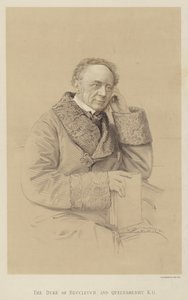 The Duke of Buccleuch and Queensberry, KG (litho) بواسطة مدرسة اللغة الإنجليزية