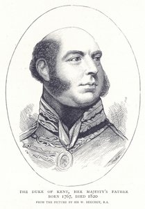توفي دوق كينت ، والدها صاحب الجلالة المولود عام 1767 ، عام 1820 بواسطة مدرسة اللغة الإنجليزية