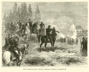 الإمبراطور والأمير الإمبراطوري قبل ساربروك ، أغسطس 1870 بواسطة مدرسة اللغة الإنجليزية