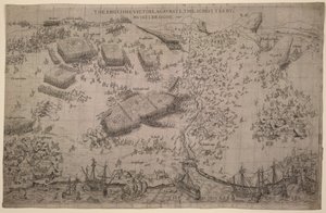انتصار الإنجليز على آل شوتس بقلم Muskelbroghe 1547 (نقش) بواسطة مدرسة اللغة الإنجليزية