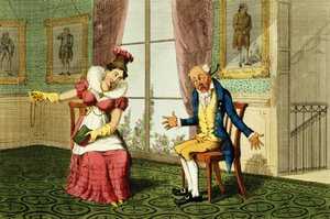 The Expostulation، pub. بواسطة G. Humphrey، 1821 (النقش الملون) بواسطة مدرسة اللغة الإنجليزية