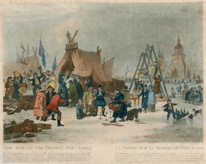 المعرض في نهر التايمز ، 4 فبراير 1814 بواسطة مدرسة اللغة الإنجليزية