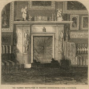 The Flaxman Mantelpiece في غرفة الرسم Rogers the Poets ، Rogerss House ، St Jamess Place بواسطة مدرسة اللغة الإنجليزية