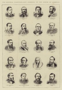 The General Election, New Members of the House of Commons (engraving) بواسطة مدرسة اللغة الإنجليزية
