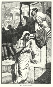 زوجة المصارع (نقش) بواسطة مدرسة اللغة الإنجليزية