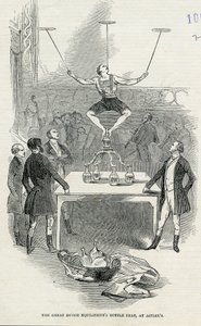 عمل زجاجة التوازن الهولندي العظيم في Astleys ، صورة مأخوذة من لندن نيوز المصورة ، 1846 بواسطة مدرسة اللغة الإنجليزية