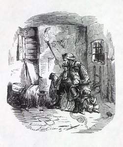 منزل ريك بورنر ، التوضيح من "بانش" ، 1844 بواسطة مدرسة اللغة الإنجليزية