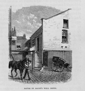 المنزل في بئر يعقوب ميوز حيث ولد مايكل فاراداي (1791-1867) بواسطة مدرسة اللغة الإنجليزية