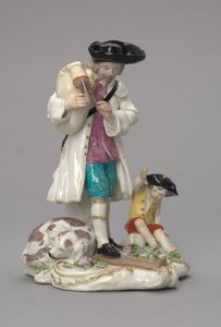الموسيقي المتجول ، المصنعة من قبل مصنع تشيلسي للخزف ، إنجلترا ، c.1756 بواسطة مدرسة اللغة الإنجليزية