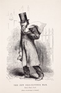 رجل الملابس اليهودي القديم ، بعد نموذج daguerreotype بقلم ريتشارد بيرد ، توضيح من London Labour و London Poor بقلم Henry Mayhew ، حانة. 1862 بواسطة مدرسة اللغة الإنجليزية