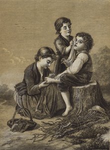 الأخوات الصغيرات اللطيفات (النقش) بواسطة مدرسة اللغة الإنجليزية