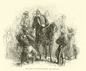 ملك بروسيا يزور جنوده ، أغسطس 1870 بواسطة مدرسة اللغة الإنجليزية