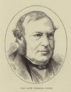 The Late Charles Lever (engraving) بواسطة مدرسة اللغة الإنجليزية