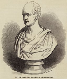 The Late John Walter, Esquire, from a Bust at Bearwood (engraving) بواسطة مدرسة اللغة الإنجليزية