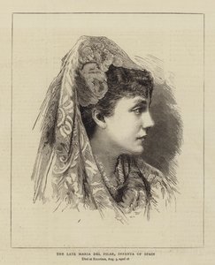 The Late Maria del Pilar, Infanta of Spain (engraving) بواسطة مدرسة اللغة الإنجليزية