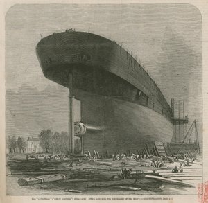 سفينة البخار Leviathan (الشرقية العظمى) ؛ صارمة ورئيسه لشفرات المسمار بواسطة مدرسة اللغة الإنجليزية