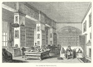 المكتبة في Edgeworthstown (نقش) بواسطة مدرسة اللغة الإنجليزية