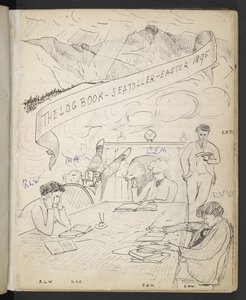 كتاب السجل ، Seatoller ، عيد الفصح 1895 (قلم وحبر على ورق) بواسطة مدرسة اللغة الإنجليزية