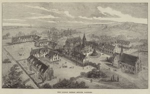 The London Orphan Asylum ، واتفورد (نقش) بواسطة مدرسة اللغة الإنجليزية