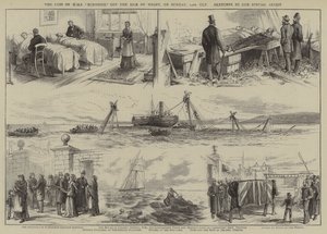 فقدان السفينة HMS "Eurydice" قبالة جزيرة وايت، يوم الأحد، 24 أكتوبر (نقش) بواسطة مدرسة اللغة الإنجليزية