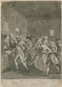 مكتب اليانصيب. 1777 بواسطة مدرسة اللغة الإنجليزية