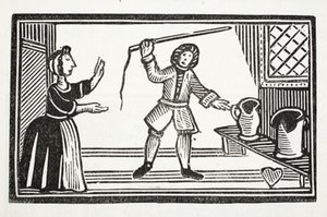The Pranks of Tom Tram ، توضيح من كتب الفصل الثاني عشر للكاتب جون أشتون ، حانة. 1882 بواسطة مدرسة اللغة الإنجليزية