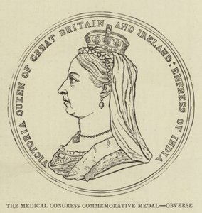 The Medical Congress Commemorative Medal, Obverse (engraving) بواسطة مدرسة اللغة الإنجليزية