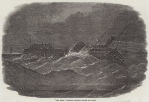 "The Menai" Steamer drifting Ashore, at Calais (engraving) بواسطة مدرسة اللغة الإنجليزية