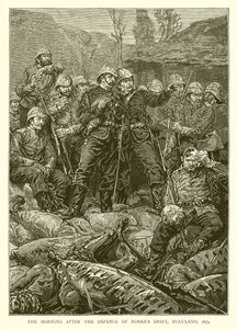الصباح بعد الدفاع عن Rorkes Drift ، Zululand ، 1879 بواسطة مدرسة اللغة الإنجليزية
