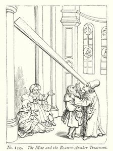 The Mote and the Beam, Another Treatment (engraving) بواسطة مدرسة اللغة الإنجليزية