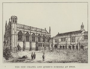 The New Chapel and Queen's Schools at Eton (نقش) بواسطة مدرسة اللغة الإنجليزية