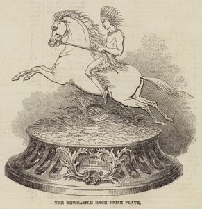 The Newcastle Race Prize Plate (engraving) بواسطة مدرسة اللغة الإنجليزية