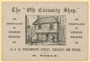 The Old Curiosity Shop ، شارع بورتسموث ، لينكولنز إن فيلدز ، لندن ؛ تاجر نفايات الورق بواسطة مدرسة اللغة الإنجليزية