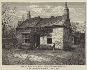 The Old Manor-House ، مورلي ، مكان ولادة السير تيتوس سولت (نقش) بواسطة مدرسة اللغة الإنجليزية