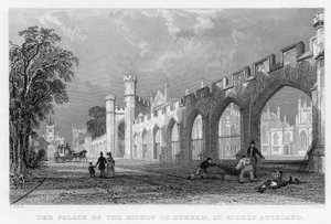 قصر أسقف دورهام ، في بيشوب أوكلاند ، 1833 بواسطة مدرسة اللغة الإنجليزية