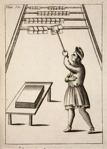 The Pressman Hanging Paper ، Pub. 1683 النقش. بواسطة مدرسة اللغة الإنجليزية