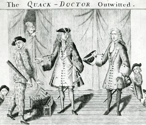 The Quack Doctor Outwitted ، الذي نشره Sutton Nichols ، 1558 بواسطة مدرسة اللغة الإنجليزية