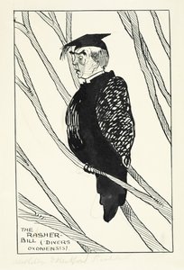 The Rasher-Bill (Divers Oxoniensis): هاستينغز راشدال (1858-1924) (قلم وحبر وقلم رصاص على ورق) بواسطة مدرسة اللغة الإنجليزية