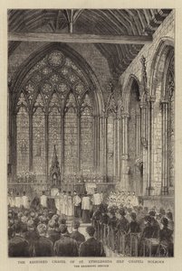 The Restored Chapel of St Etheldreda (Ely Chapel) Holborn (engraving) بواسطة مدرسة اللغة الإنجليزية