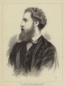 The Right Honourable Lord Lytton (engraving) بواسطة مدرسة اللغة الإنجليزية