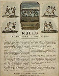 The Ring, Rules (coloured engraving) بواسطة مدرسة اللغة الإنجليزية