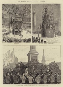 The Royal Entry into London (engraving) بواسطة مدرسة اللغة الإنجليزية